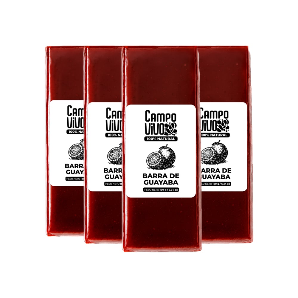 Barra de guayaba Campo Vivo (4 x 180 g / 6.34 oz) - Imagen 1