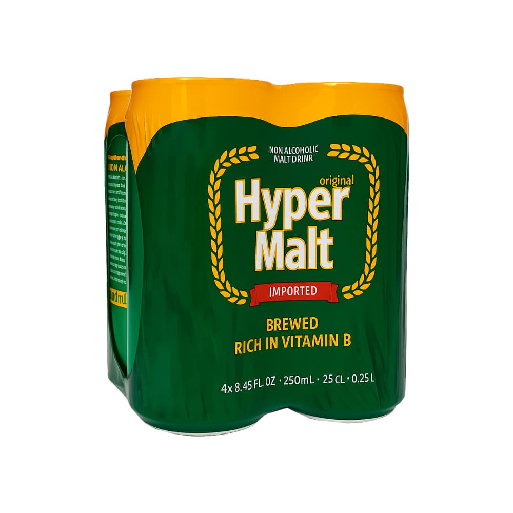 Malta Hyper Malt (4 x 250 ml) - Imagen 1