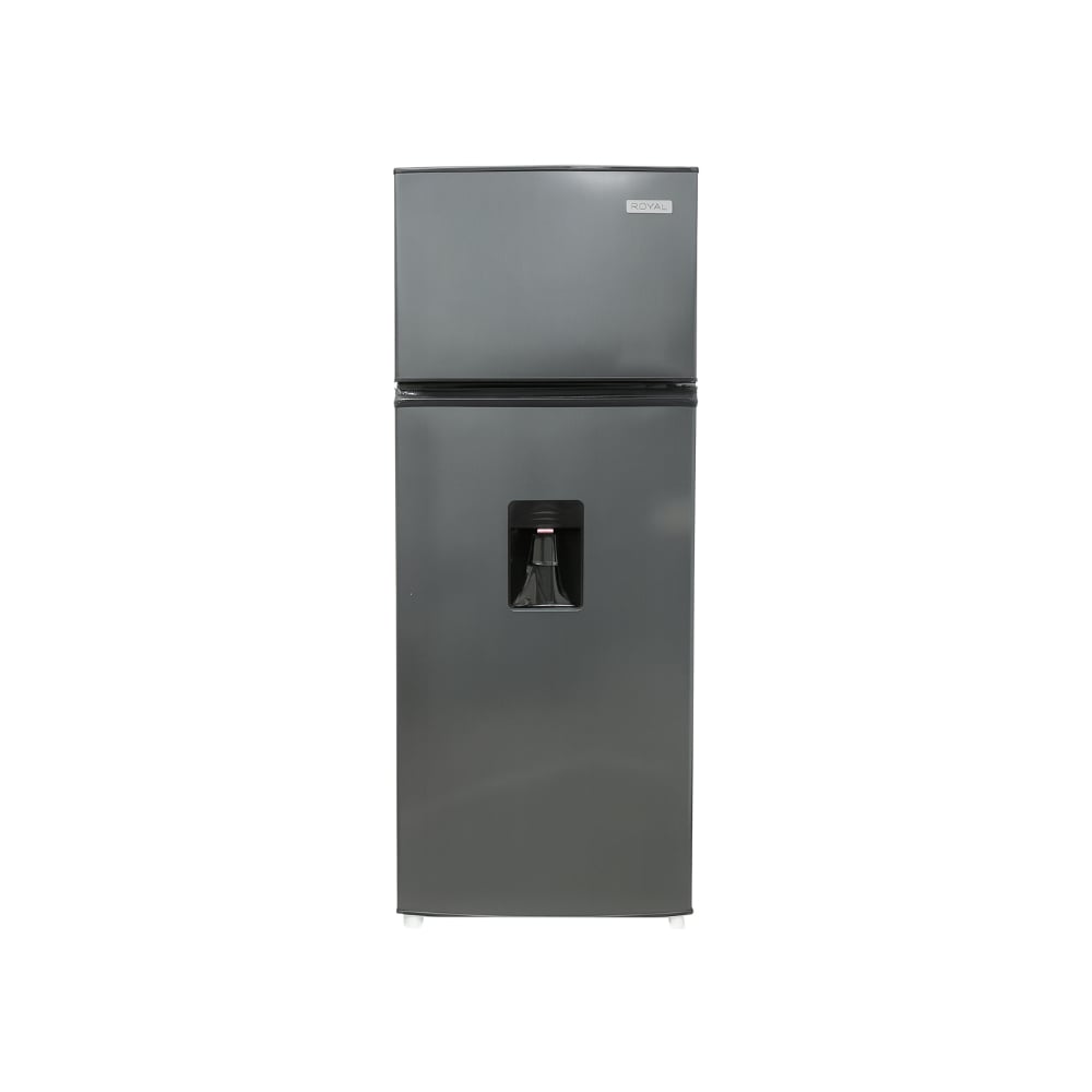Refrigerador (240 L / 8,5 pies³) de 2 puertas con dispensador de agua, color negro y gris oscuro – Royal RF85S - Imagen 1