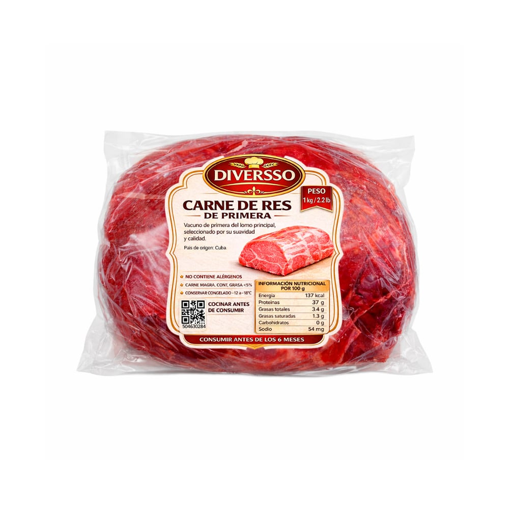 Carne de res de primera Diversso (1 kg / 2.2 lb) - Imagen 1