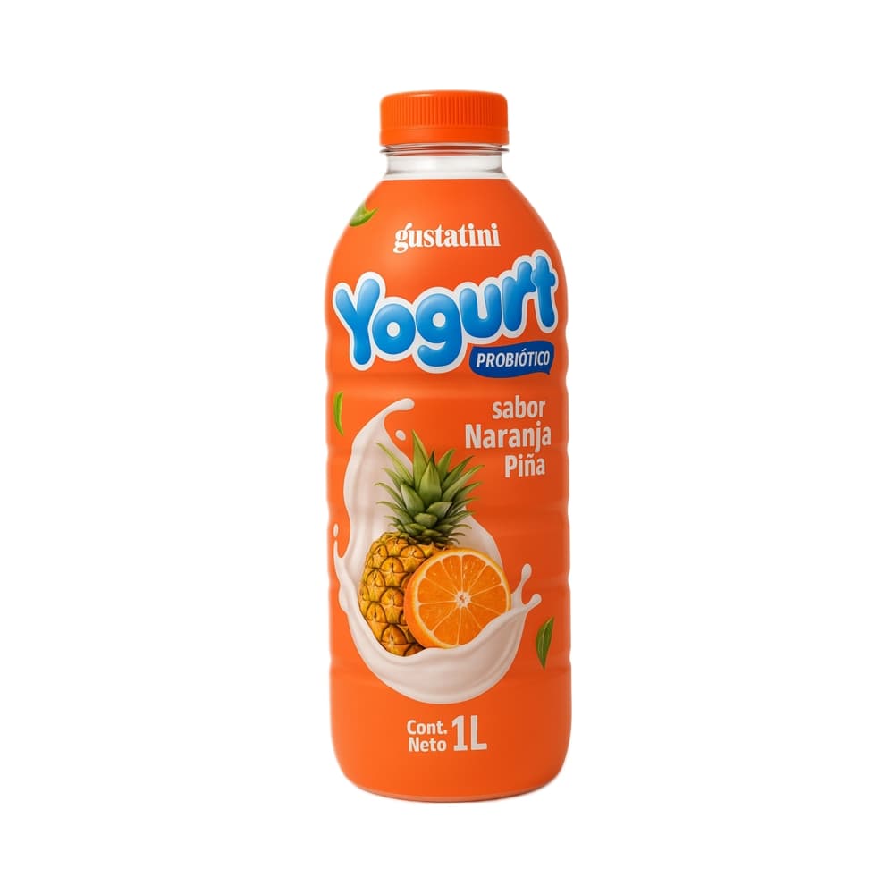 Yogurt de naranja piña Gustatini (1 L) - Imagen 1
