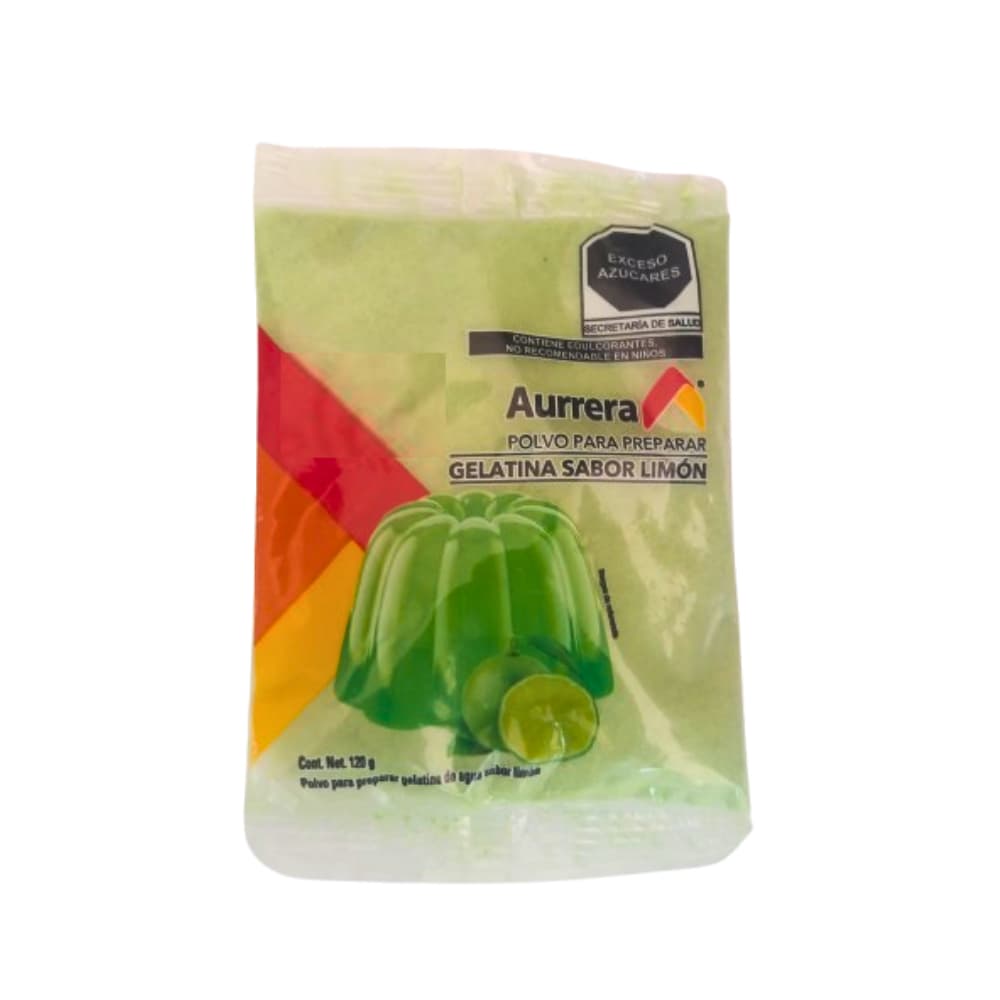 Gelatina de limón Aurrera (120 g / 4.2 oz) - Imagen 1