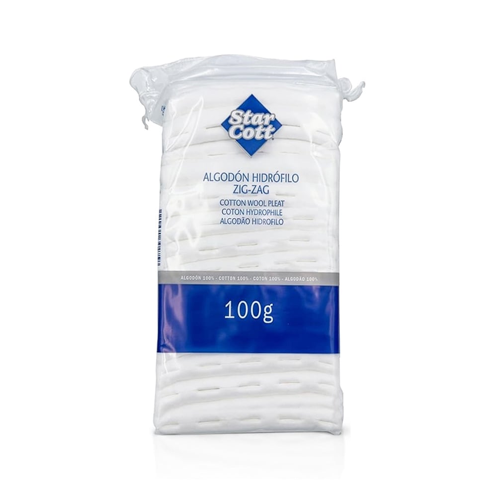 Algodón hidrófilo en Zig-Zag Star Cott (100 g / 3.52 oz) - Imagen 1