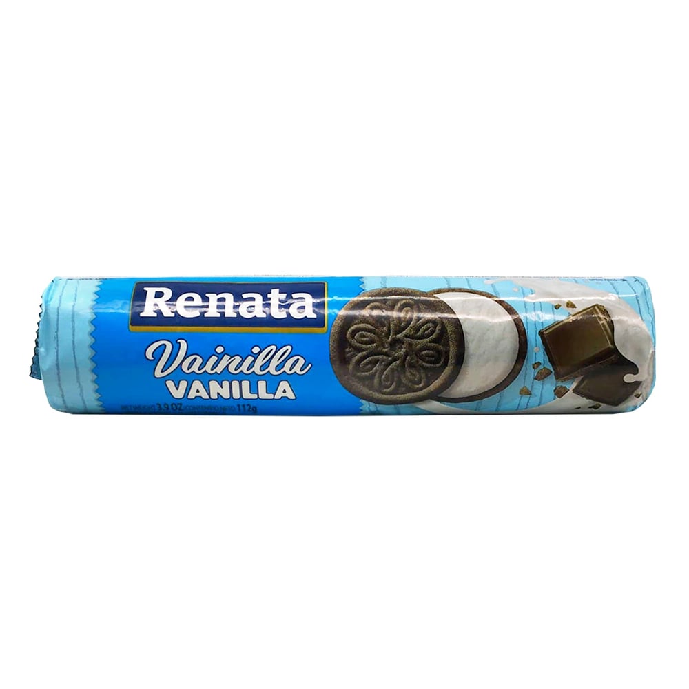 Galletas de chocolate con relleno sabor vainilla Renata (112 g / 3.95 oz) - Imagen 1