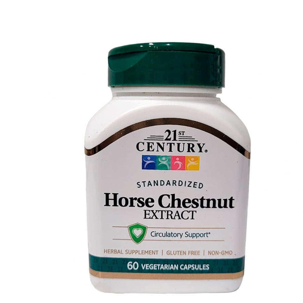 Extracto de castaño de indias estandarizado 21st Century (60 cápsulas) - Imagen 1
