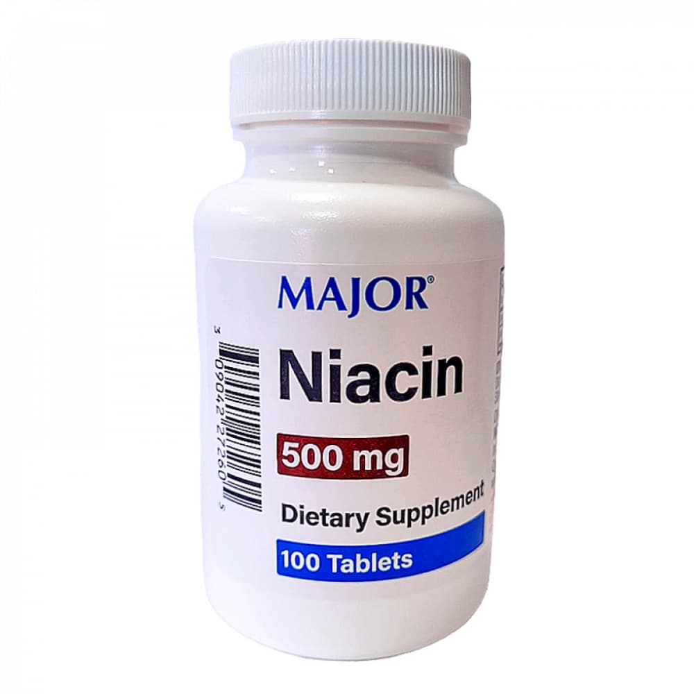 Niacina 500 mg Major (100 tabletas) - Imagen 1