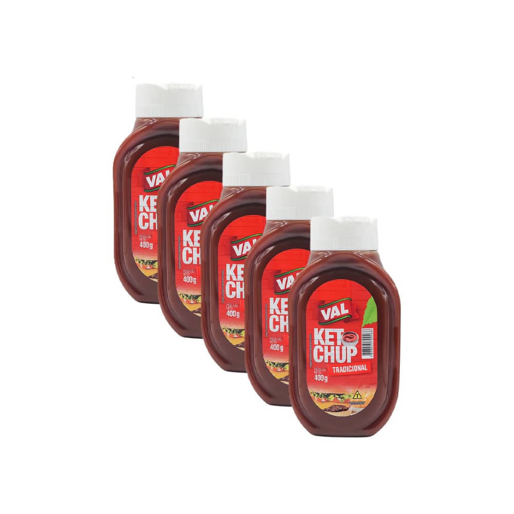 Ketchup tradicional Val (5 x 400 g) - Imagen 1