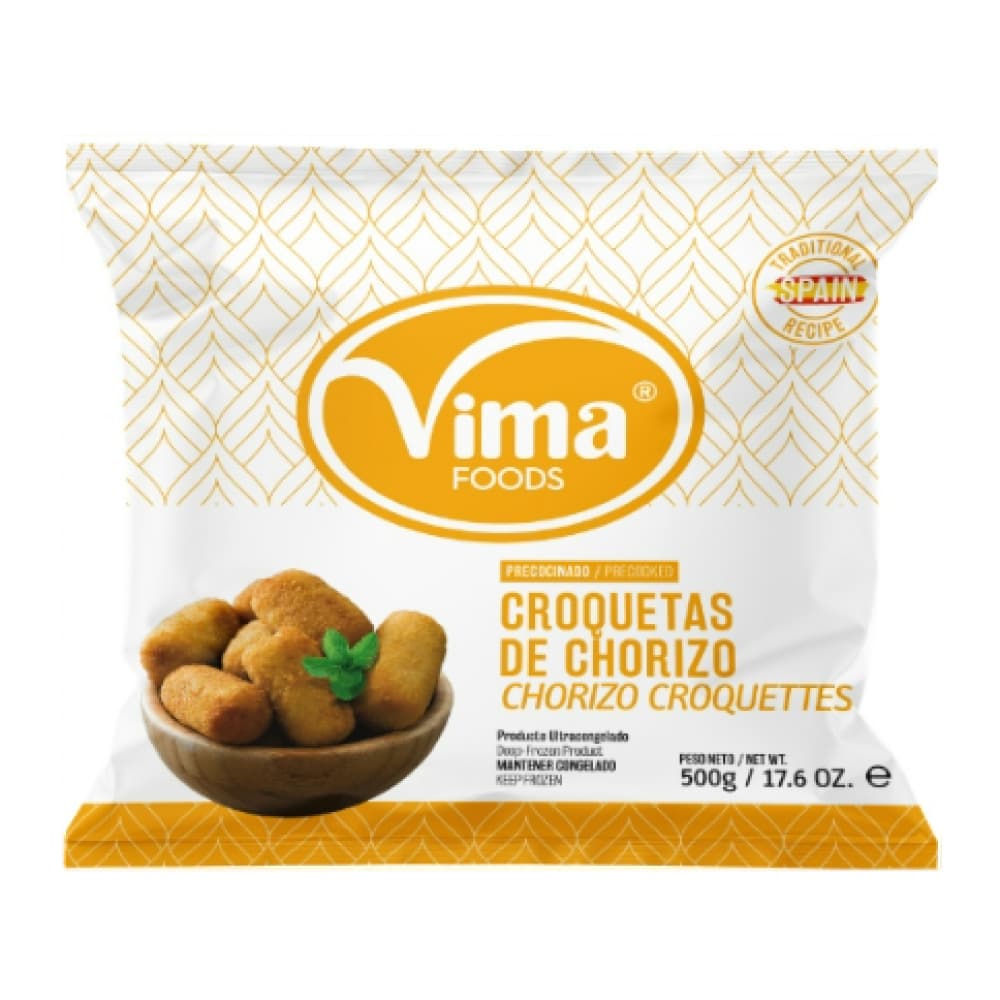 Croquetas de chorizo congeladas Vima Foods (500 g / 1.1 lb) - Imagen 1