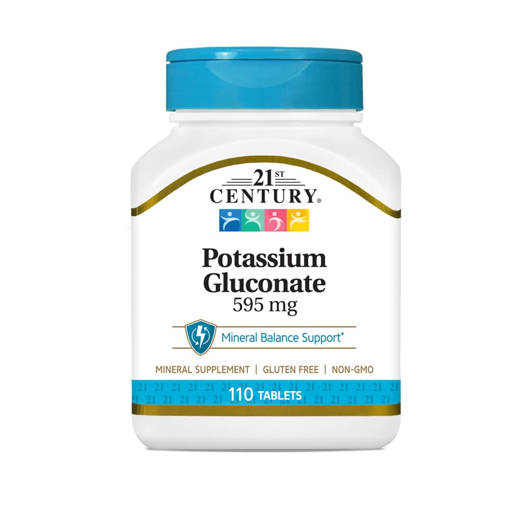 Gluconato de Potasio 595 mg 21st Century (110 tabletas) - Imagen 1