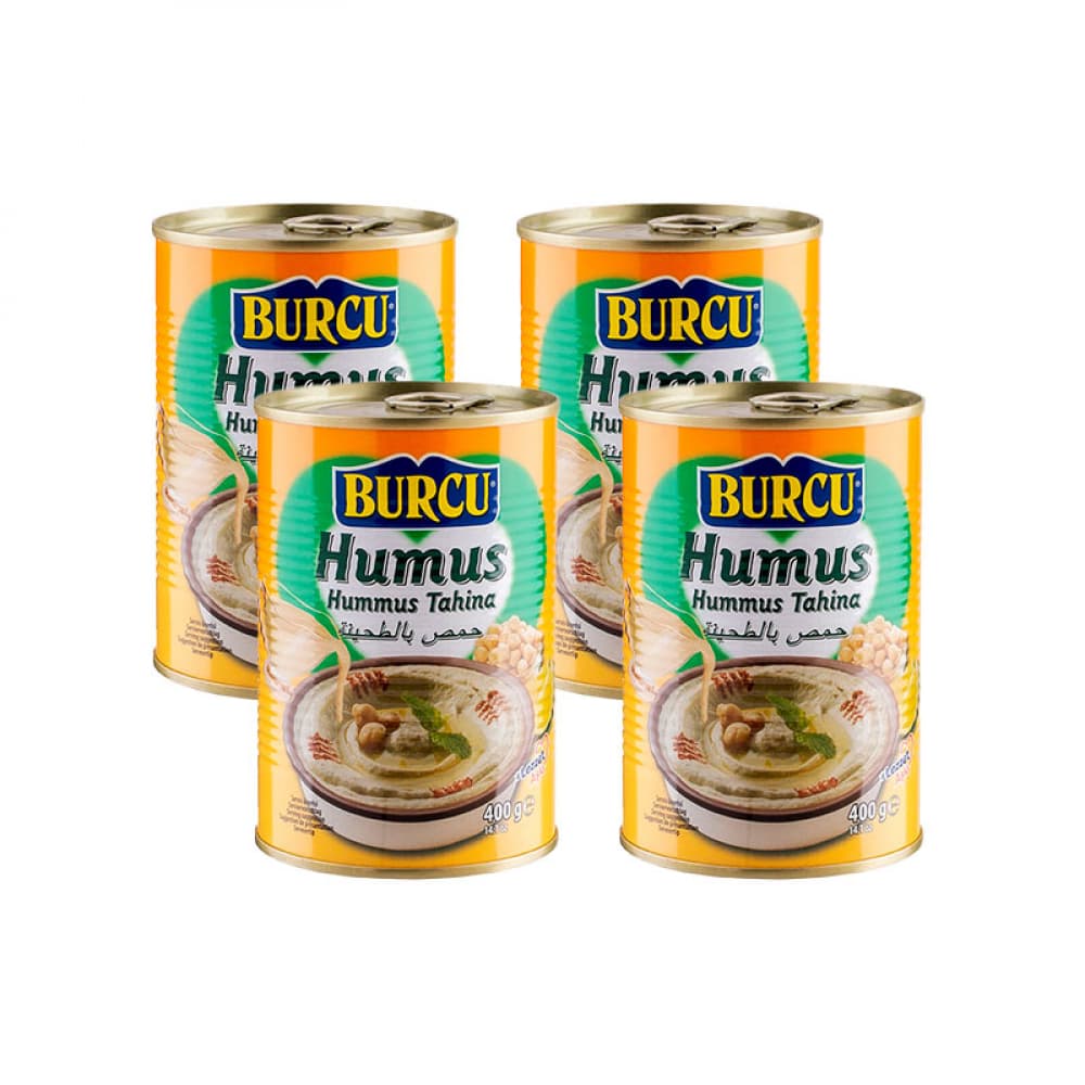 Hummus con tahina Burcu (4 x 400 g / 14.1 oz) - Imagen 1