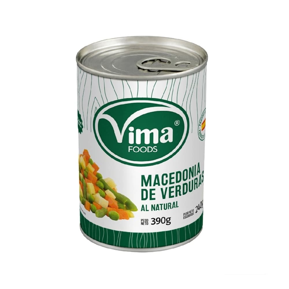 Macedonia de verduras al natural Vima Foods (390 g / 13.75 oz) - Imagen 1