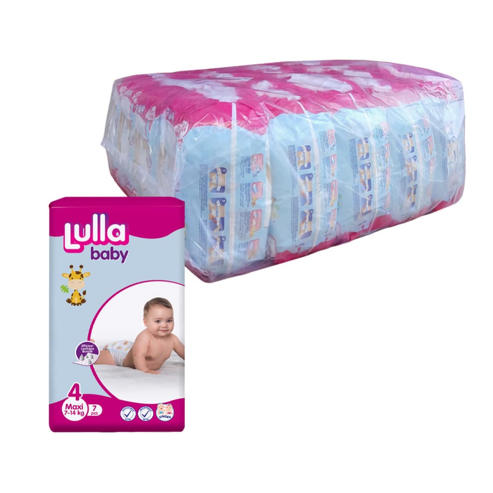 Pañales desechables - culeros - para bebé etapa 4 Maxi Lulla Baby (20 x 7 U) - Imagen 1