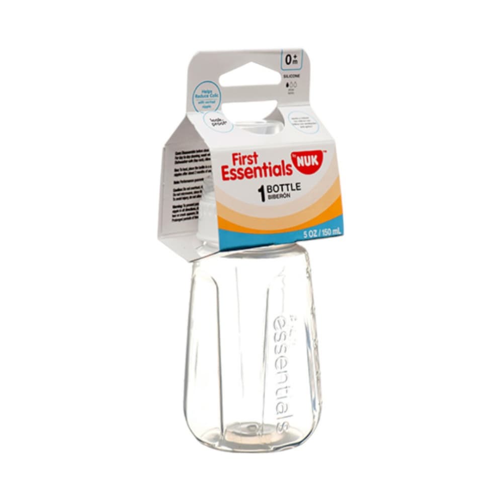 Biberón de silicona transparente de flujo lento First Essentials (150 ml / 5 oz) - Imagen 1