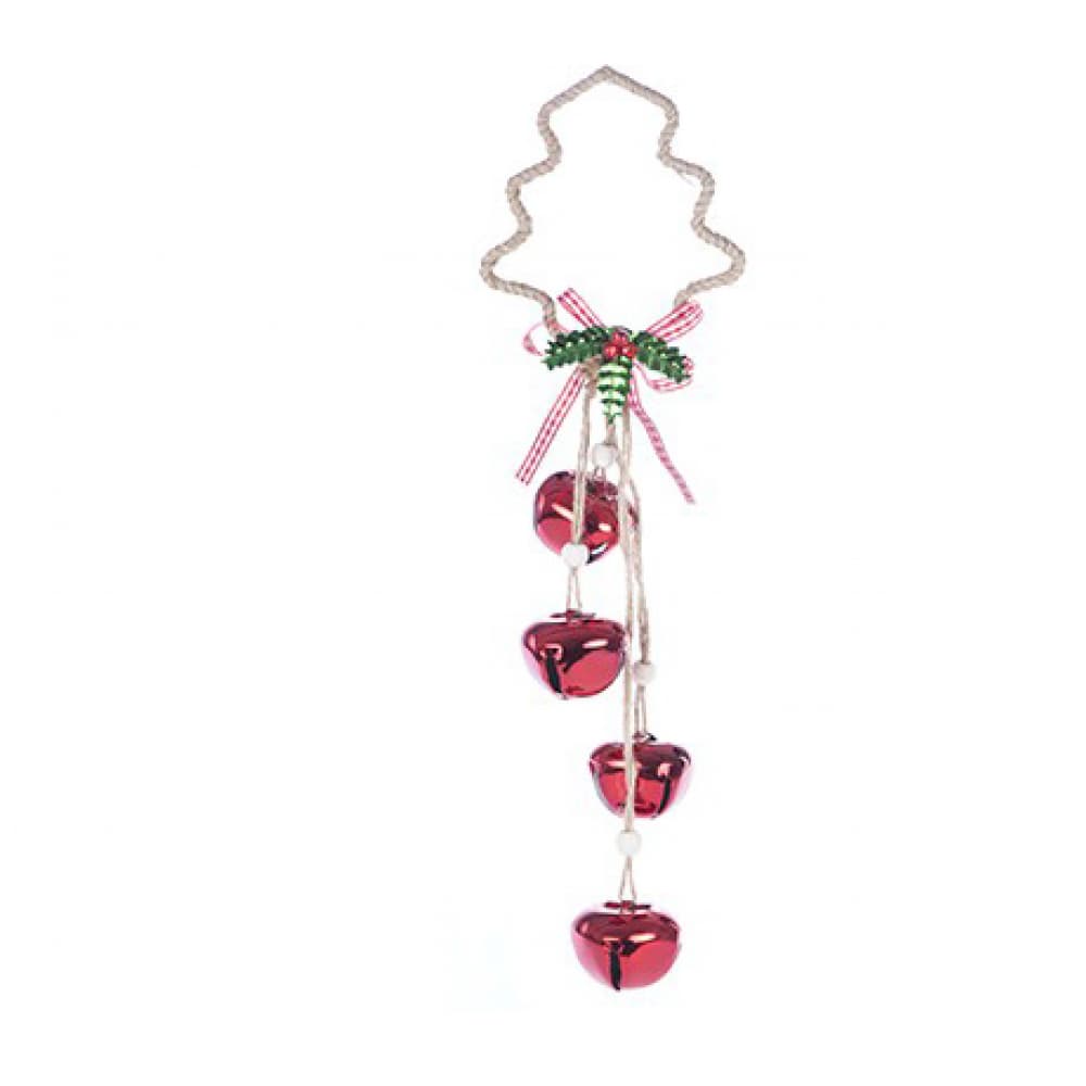 Colgante navideño de cascabel rojo - Imagen 1