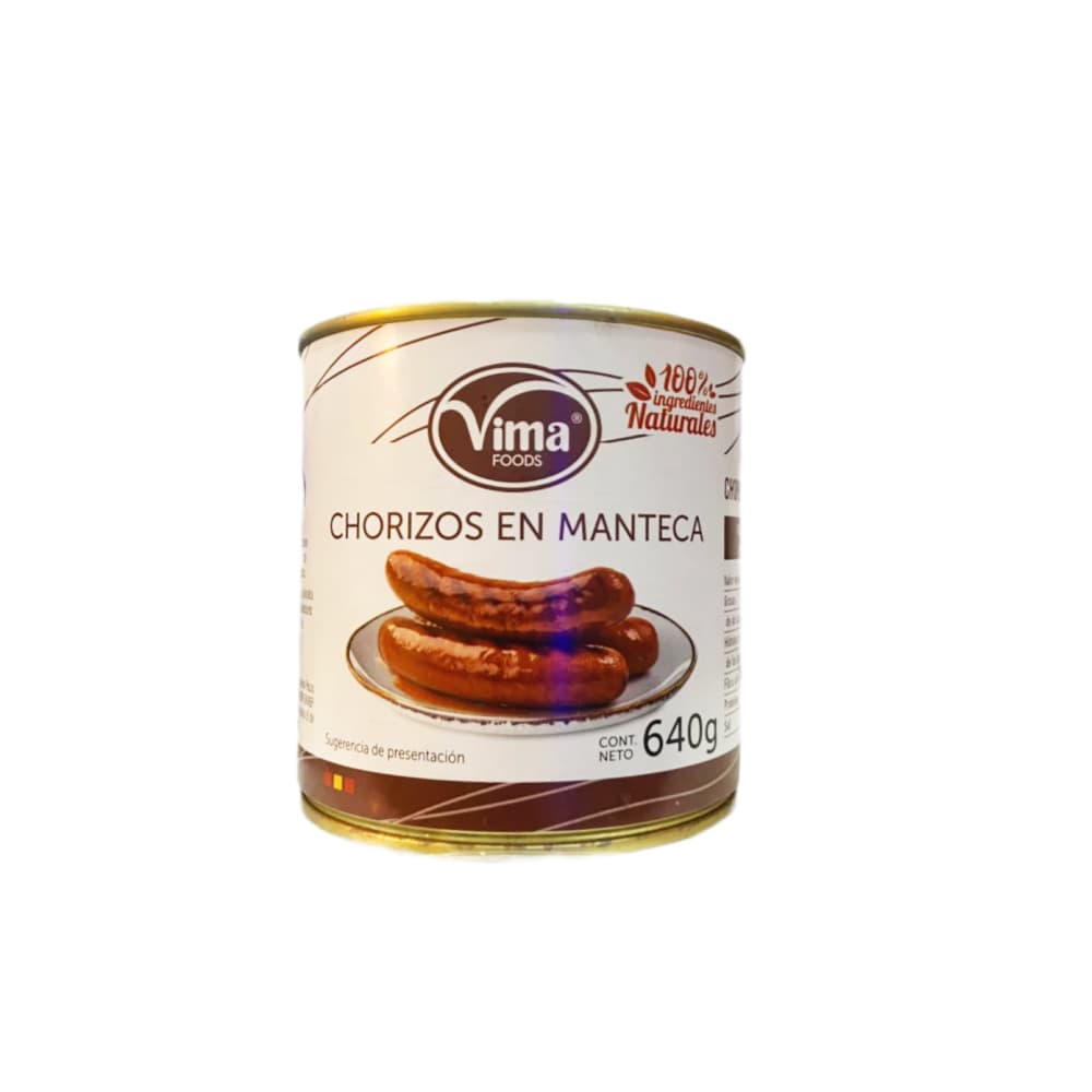 Chorizos en manteca Vima Foods (640 g / 1.41 lb) - Imagen 1