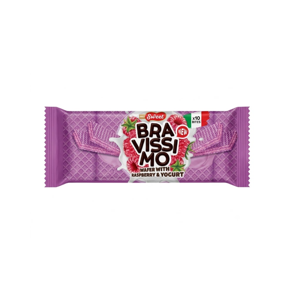 Sorbetos sabor frambuesas y yogurt Bravissimo ProSweet (50 g / 1.76 oz) - Imagen 1