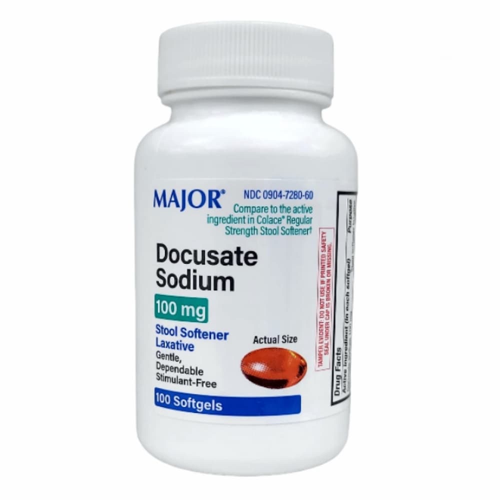Docusato de sodio 100 mg (100 cápsulas blandas) - Imagen 1