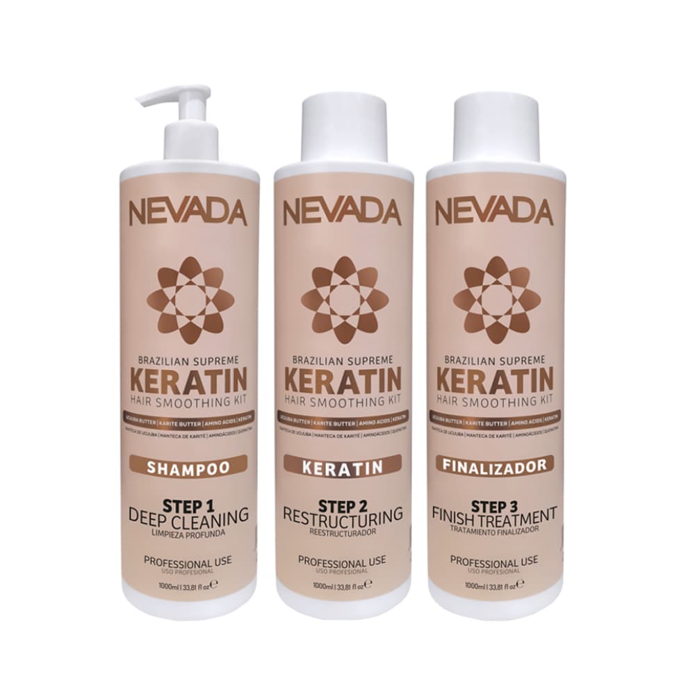 Kit de alisado capilar con queratina Brazilian Supreme Keratin Nevada - Imagen 1