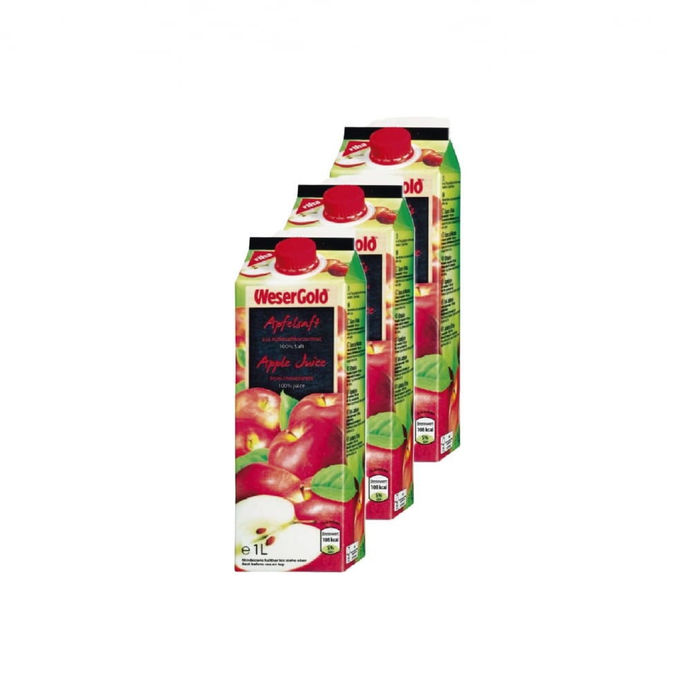 Jugo de manzana (3 x 1 L) - Imagen 1