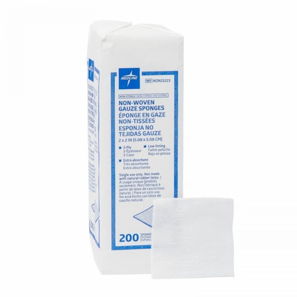 Esponjas de gasa no tejidas 2 x 2 -5.08 cm x 5.08 cm (200 U) - Imagen 1