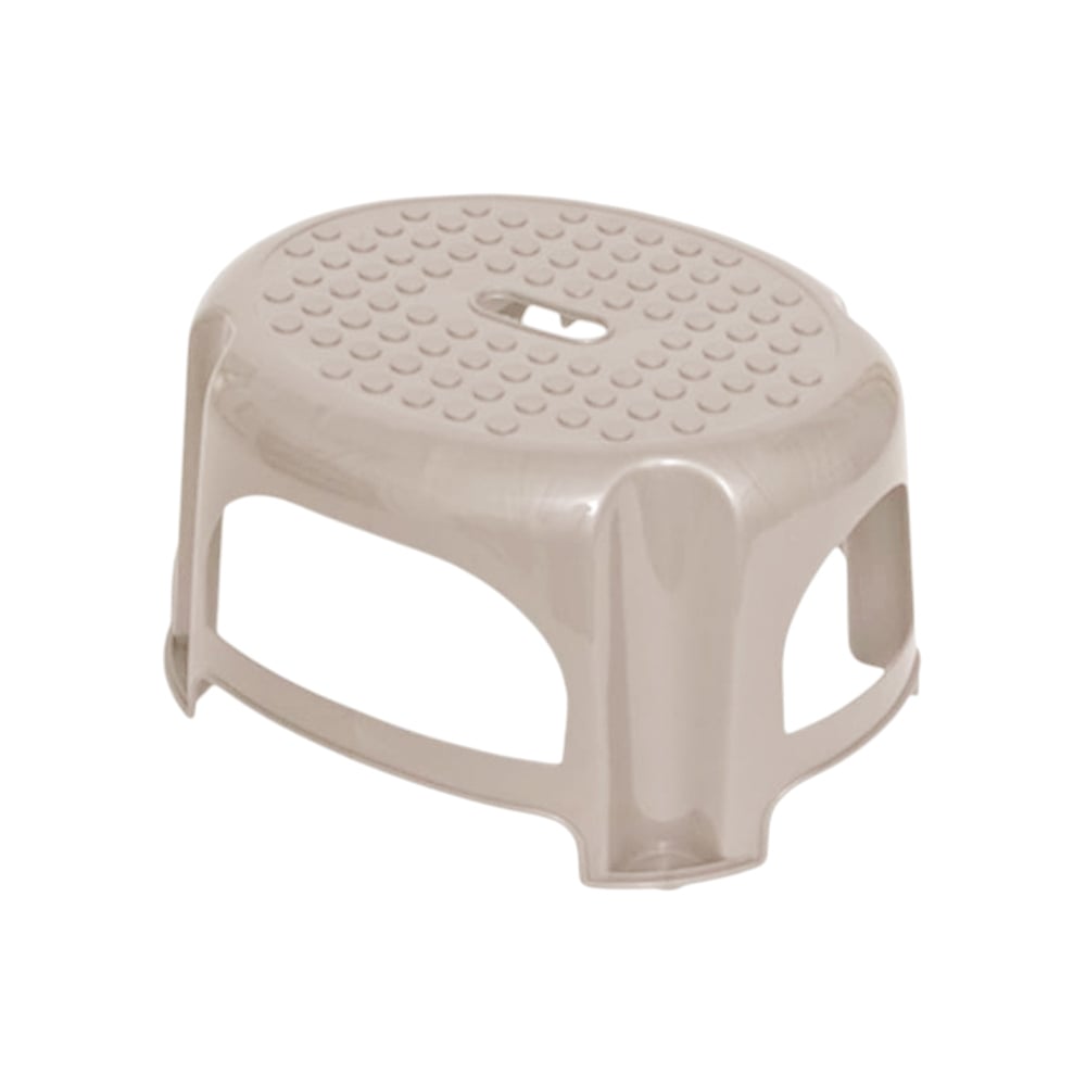 Banco Step de plástico color beige de 33 cm x 28 cm Casa y Menaje - Imagen 1