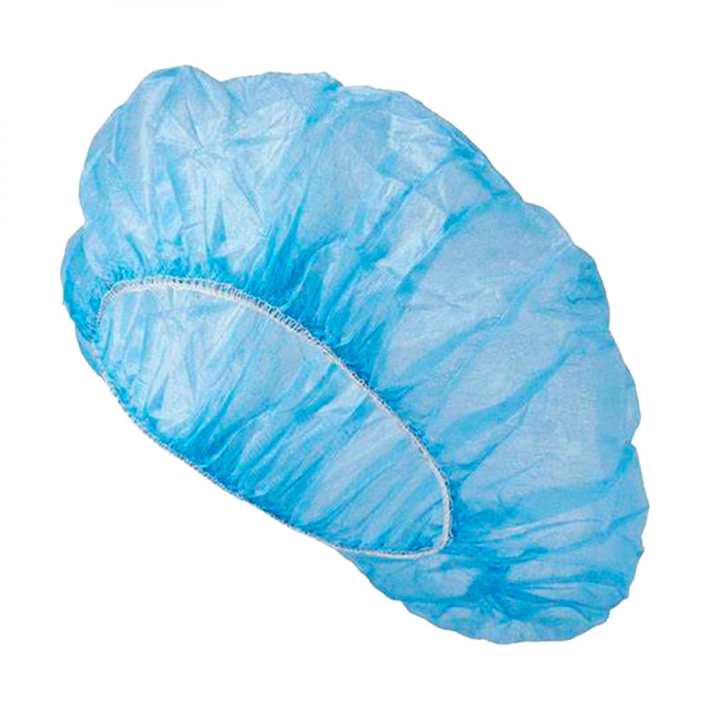 Gorro de quirófano de polipropileno hilado azul 21" - Imagen 1