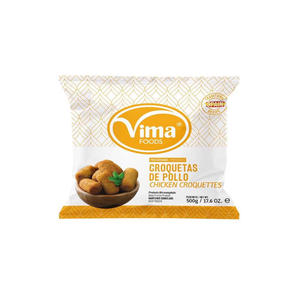 Croquetas de pollo congeladas Vima Foods (500 g / 1.1 lb) - Imagen 1