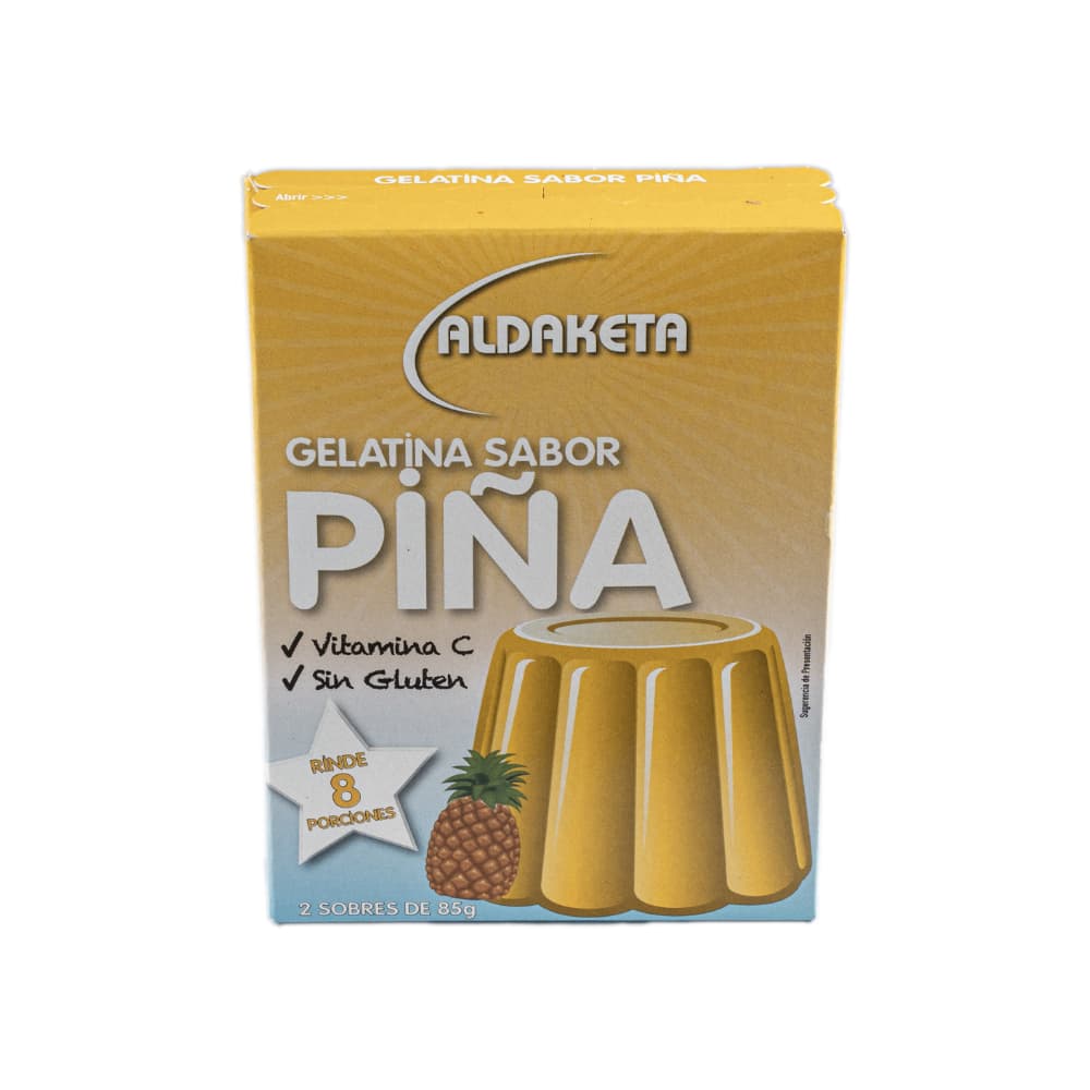 Gelatina sabor piña Aldaketa (170 g / 3 oz) - Imagen 1