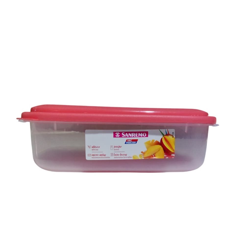 Contenedor rectangular plástico pequeño Sanremo 1100 ml - Imagen 1