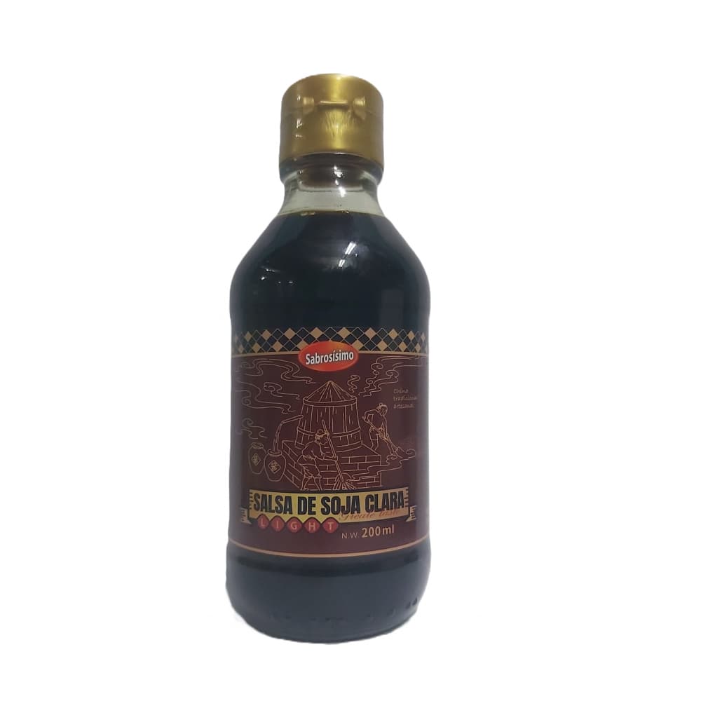 Salsa de soja clara Sabrosísimo (200 ml / 6.76 fl oz) - Imagen 1