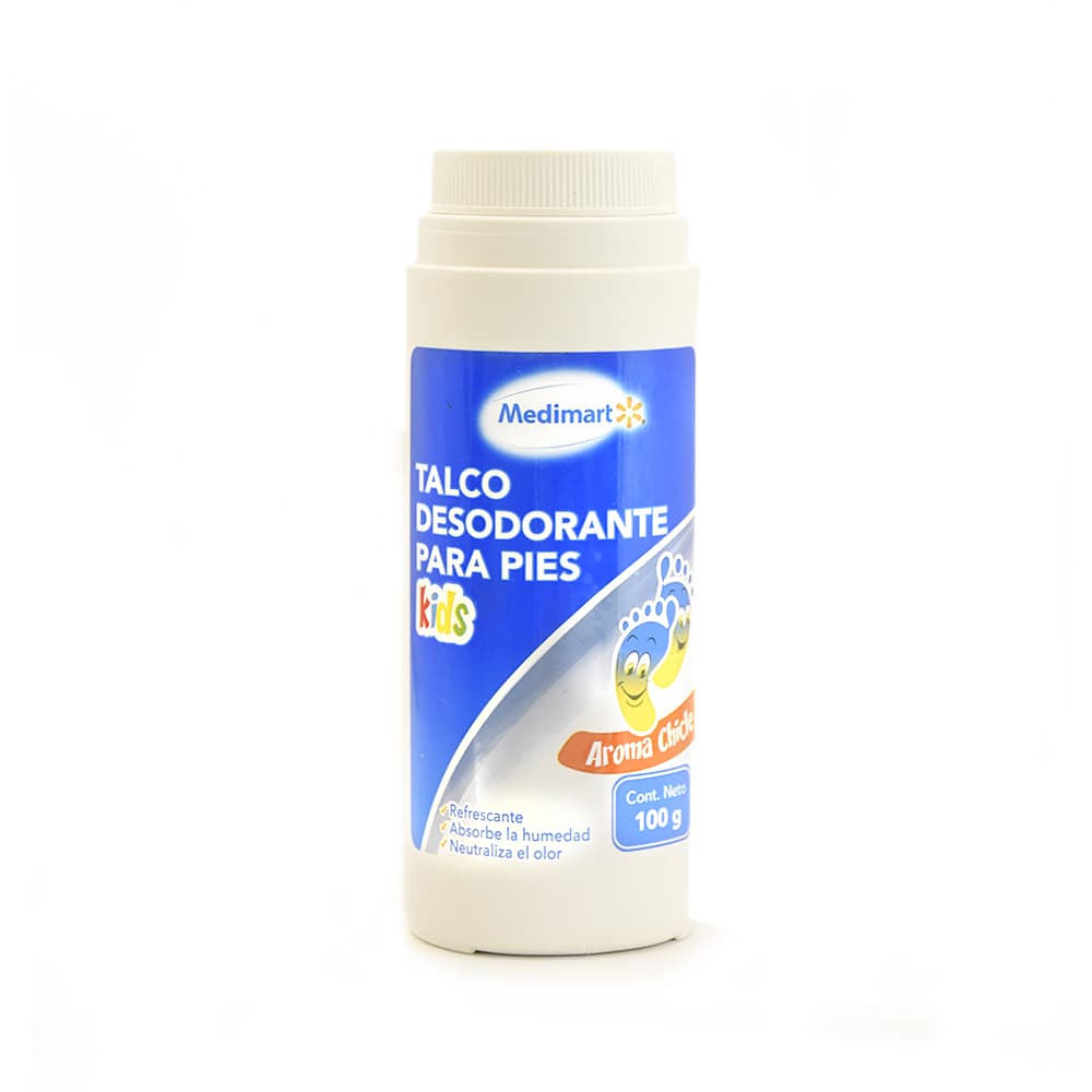 Talco desodorante para pies kids aroma chicle (100 g / 3.5 oz) - Imagen 1