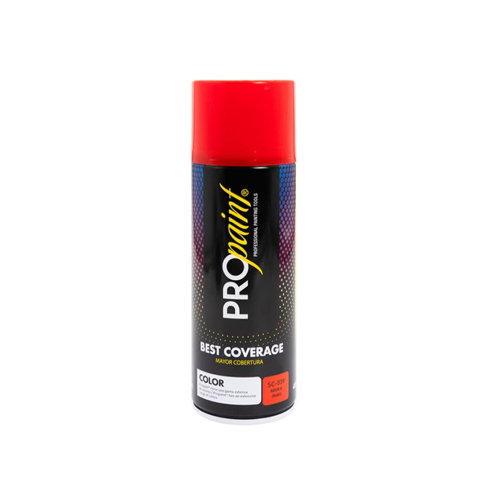 Pintura en aerosol color naranja Pro Paint (400 ml) - Imagen 1