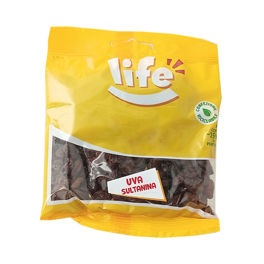 Uvas pasas sultaninas deshidratadas Life (100 g / 3.5 oz) - Imagen 1