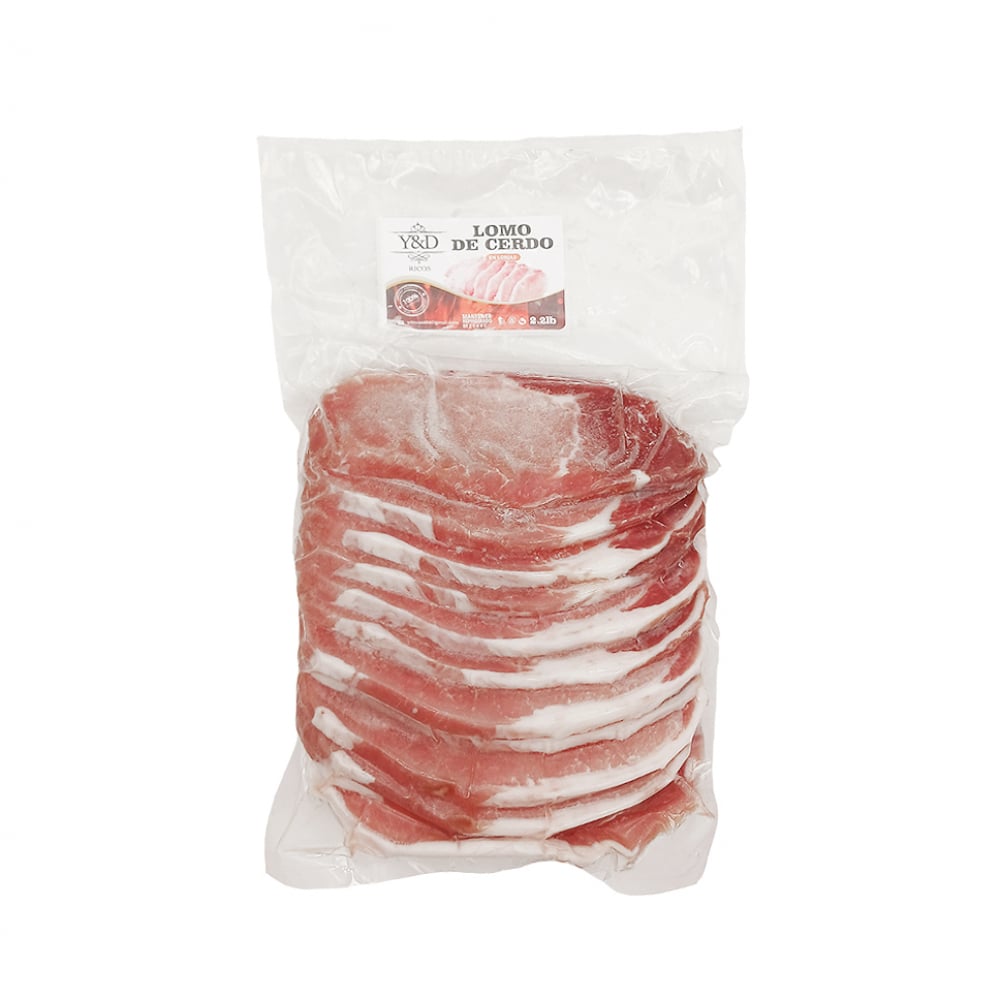 Lomo de cerdo en lonjas Y&D Ricos (1 kg / 2.2 lb) - Imagen 1