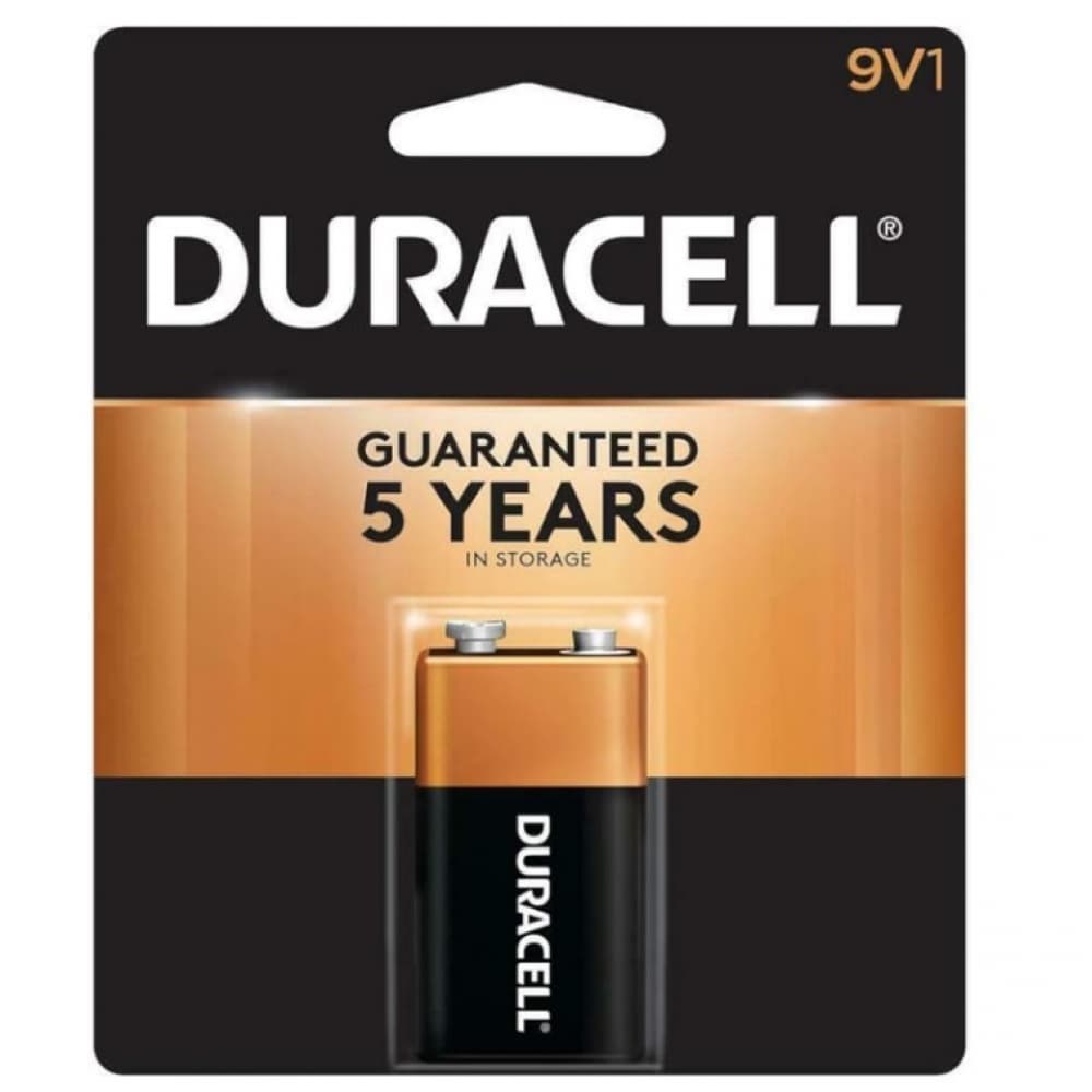 Batería alcalina con tapa de cobre Duracell 9 V (1 U) - Imagen 1