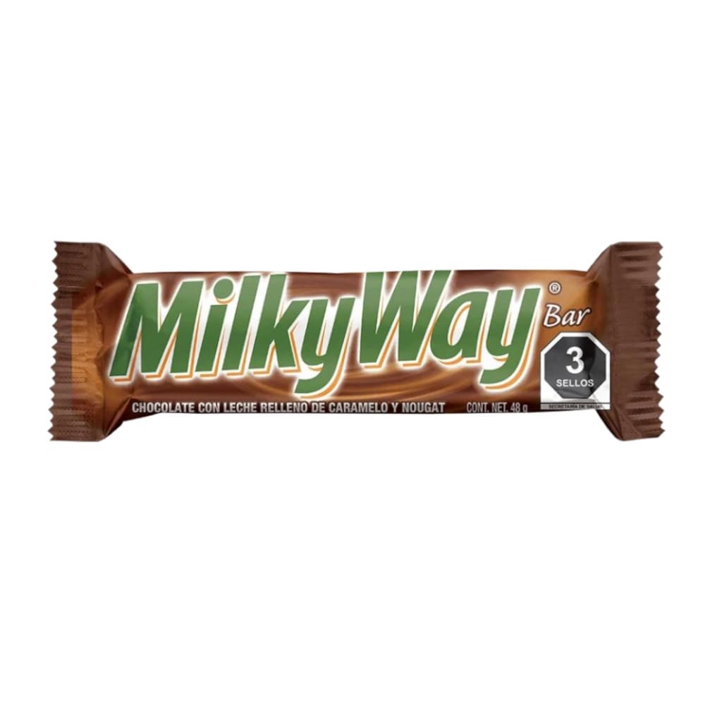 Barra de chocolate con leche relleno de caramelo y nougat MilkyWay (48 g / 1.69 oz) - Imagen 1