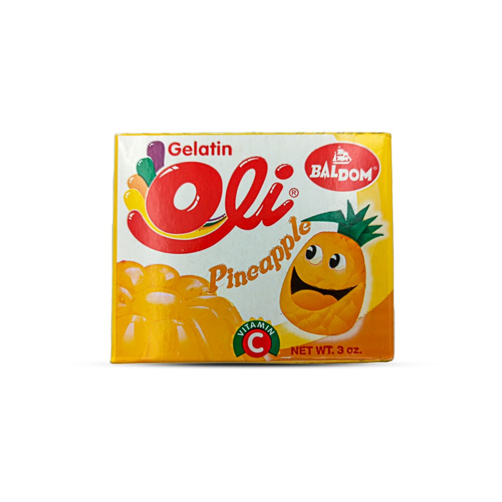 Gelatina sabor piña Oli (85 g / 3 oz) - Imagen 1