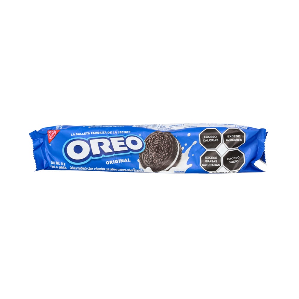 Galletas sándwich sabor a chocolate con relleno cremoso sabor vainilla Oreo (114 g / 4.02 oz) - Imagen 1