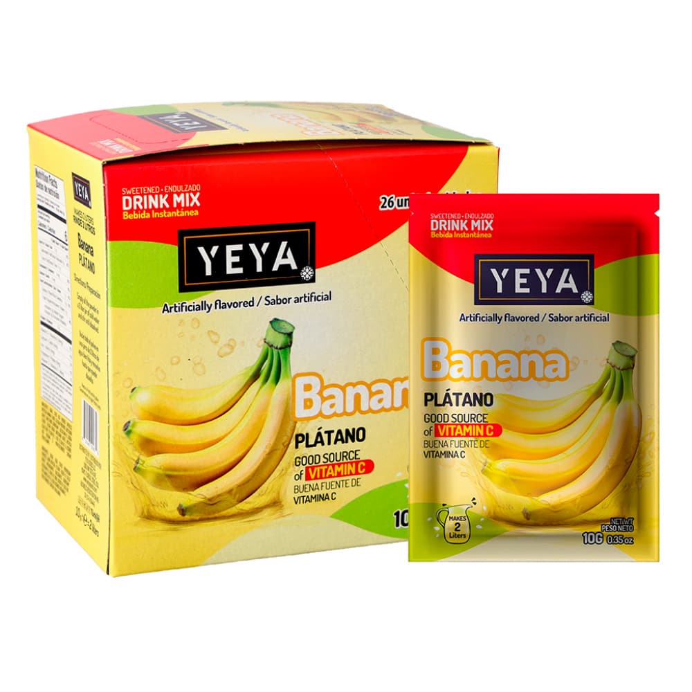 Refresco instantáneo sabor plátano Yeya (26 x 10 g) - Imagen 1