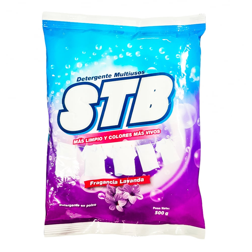Detergente en polvo multiusos con fragancia a lavanda STB (500 g / 1.1 lb) - Imagen 1