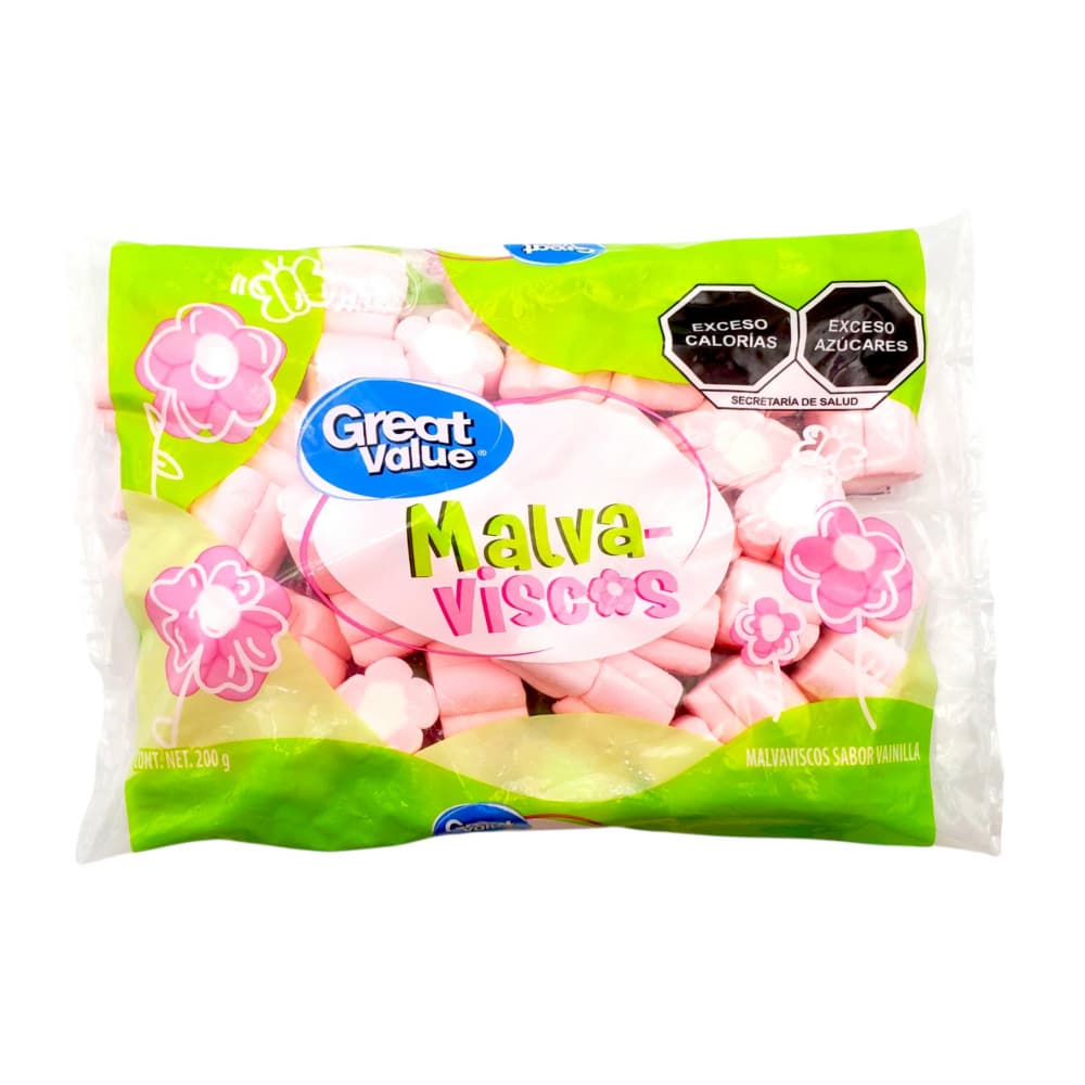 Malvaviscos sabor vainilla Great Value (200 g / 7.05 oz) - Imagen 1