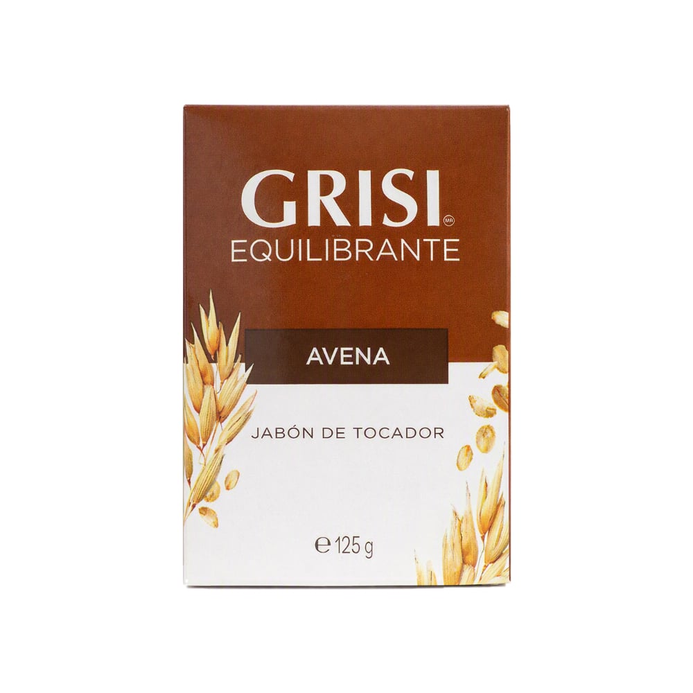 Jabón de tocador equilibrante de avena Grisi (125 g / 4.41 oz) - Imagen 1