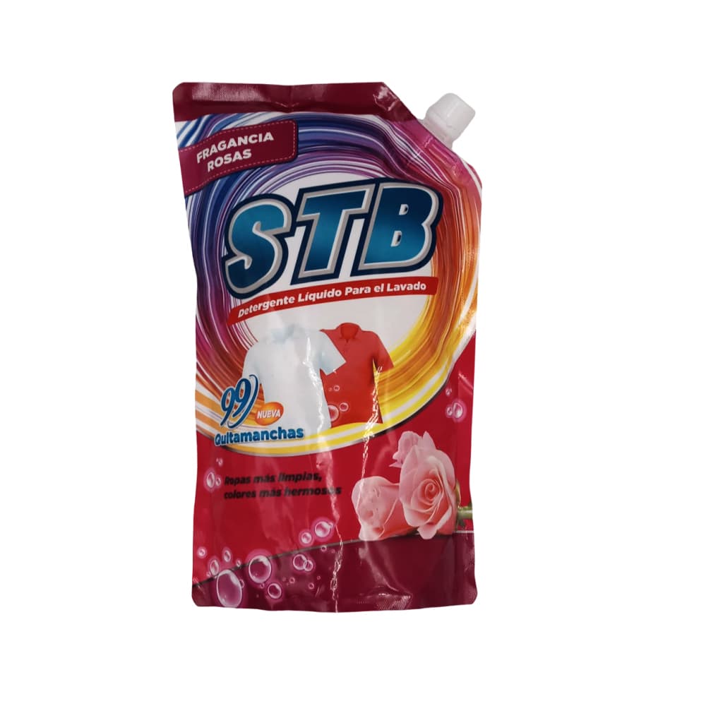 Detergente líquido para lavar fragancia rosas STB (1.5 kg / 3.31 lb) - Imagen 1