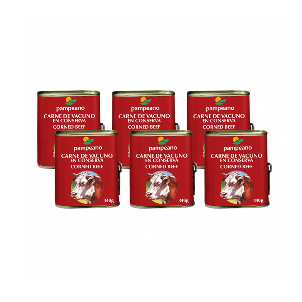 Carne de vacuno en conserva -spam- Pampeano (6 x 340 g / 11.99 oz) - Imagen 1
