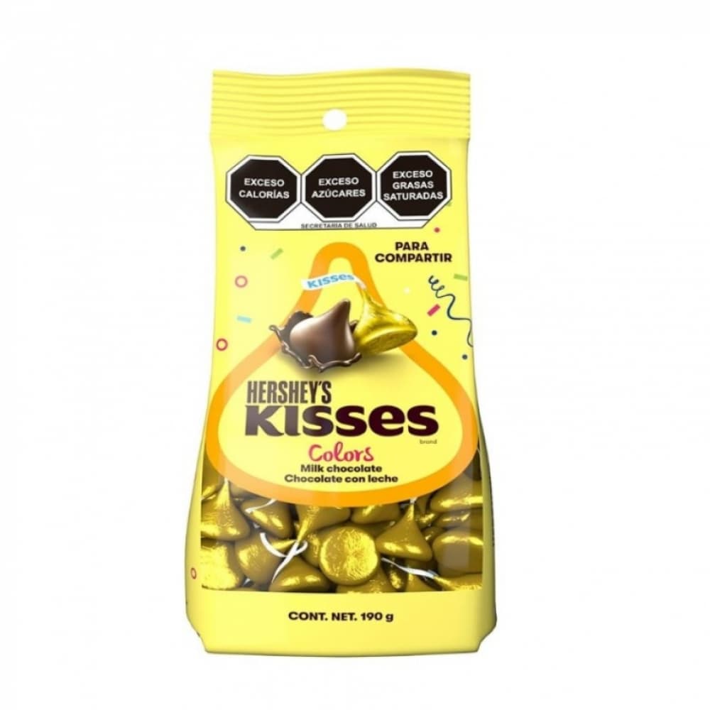 Chocolate con leche Hershey's Kisses fiesta amarillo (190 g / 6.7 oz) - Imagen 1