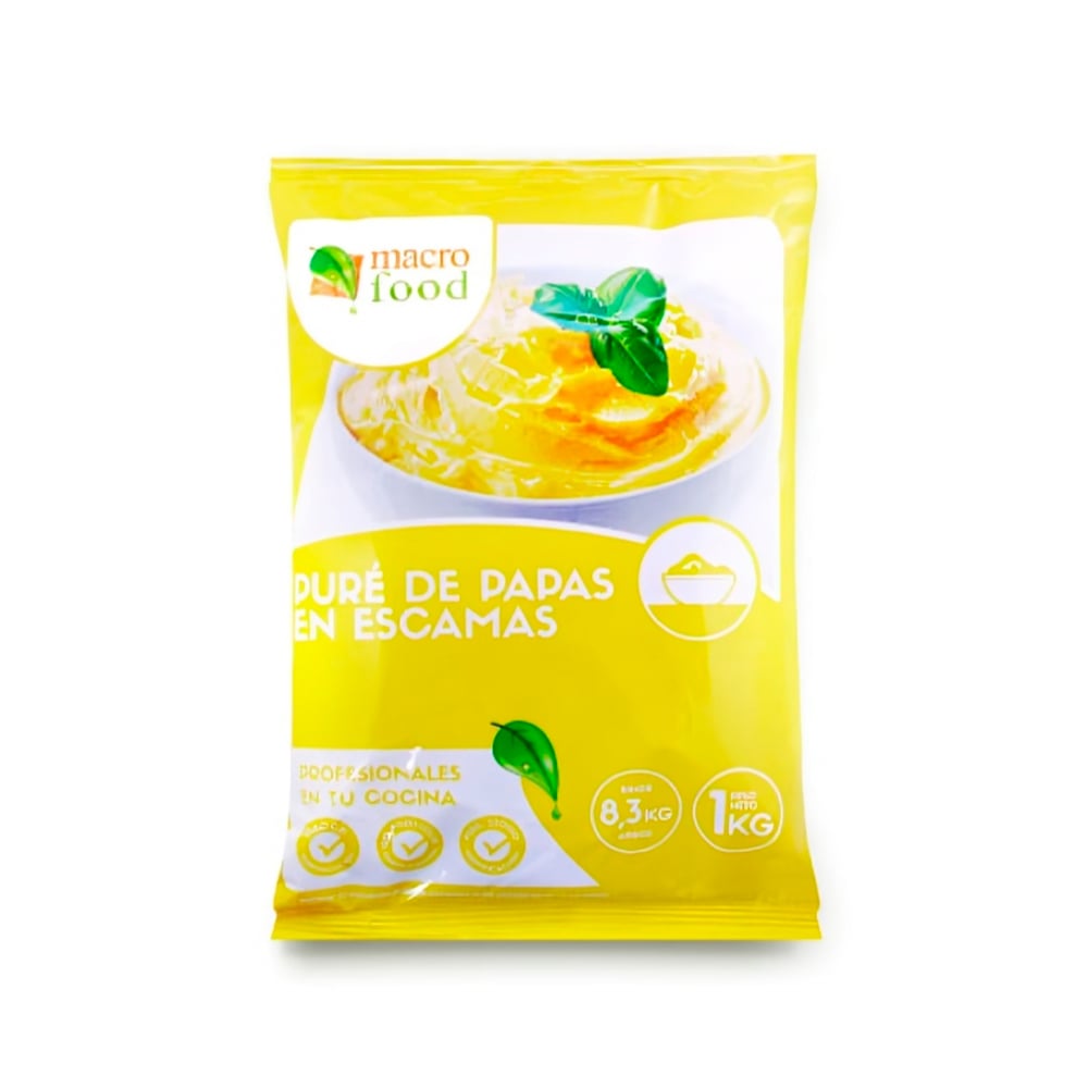 Puré de papa en escama Macro Food (1 kg / 2.2 lb) - Imagen 1