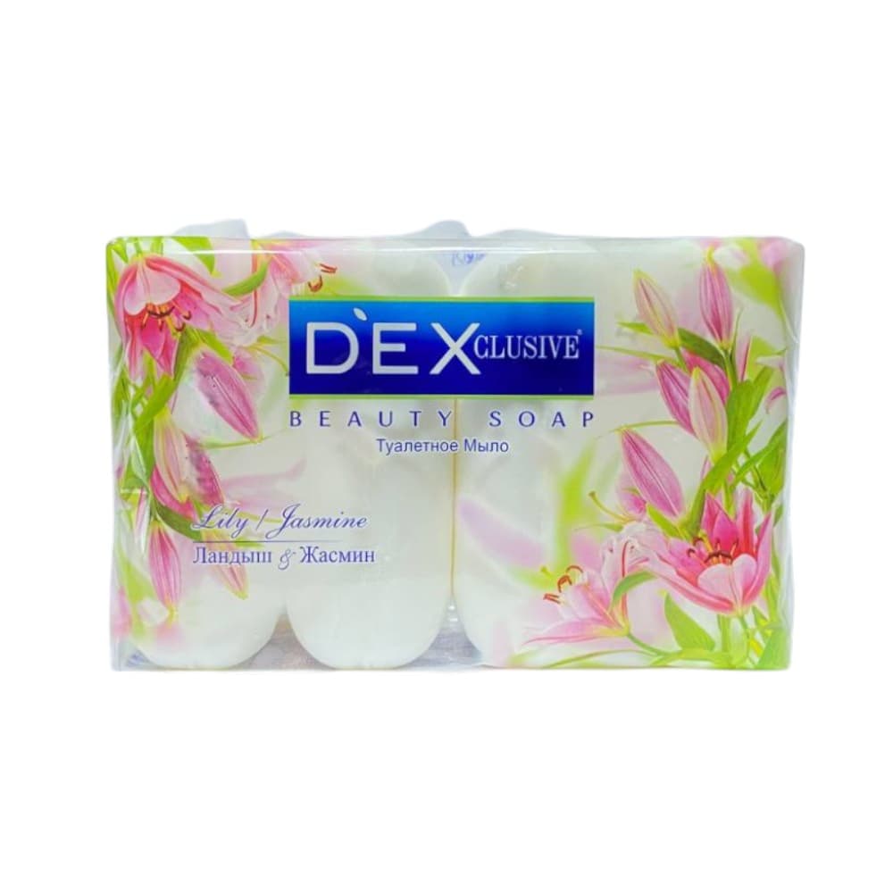 Jabón de tocador lirio y jazmín Dex Exclusive (4 x 85 g / 2.99 oz) - Imagen 1