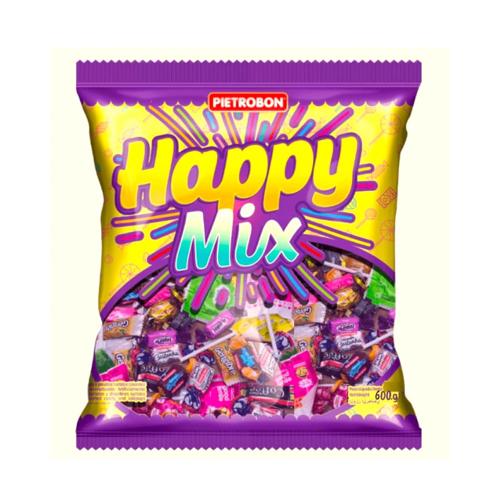 Caramelos surtidos Pietrobon Happy Mix (600 g / 1.32 lb) - Imagen 1