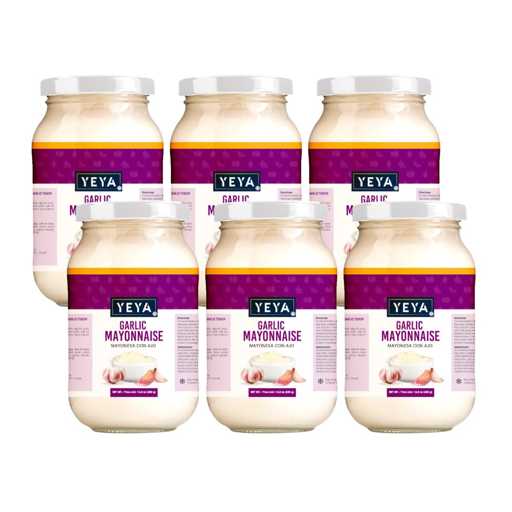 Mayonesa con ajo Yeya (6 x 420 g / 14.8 oz) - Imagen 1