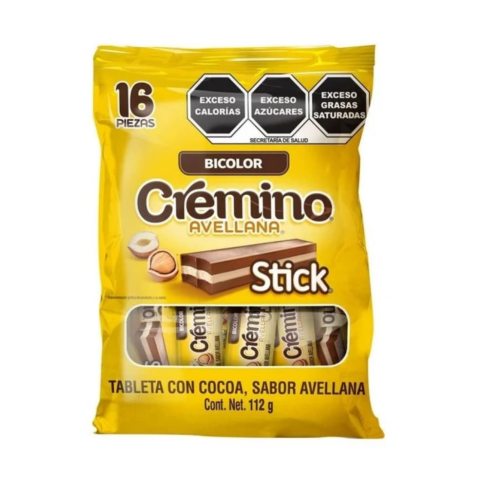 Tableta con cocoa sabor avellana Bicolor Stick Cremino (112 g / 3.95 oz) - Imagen 1